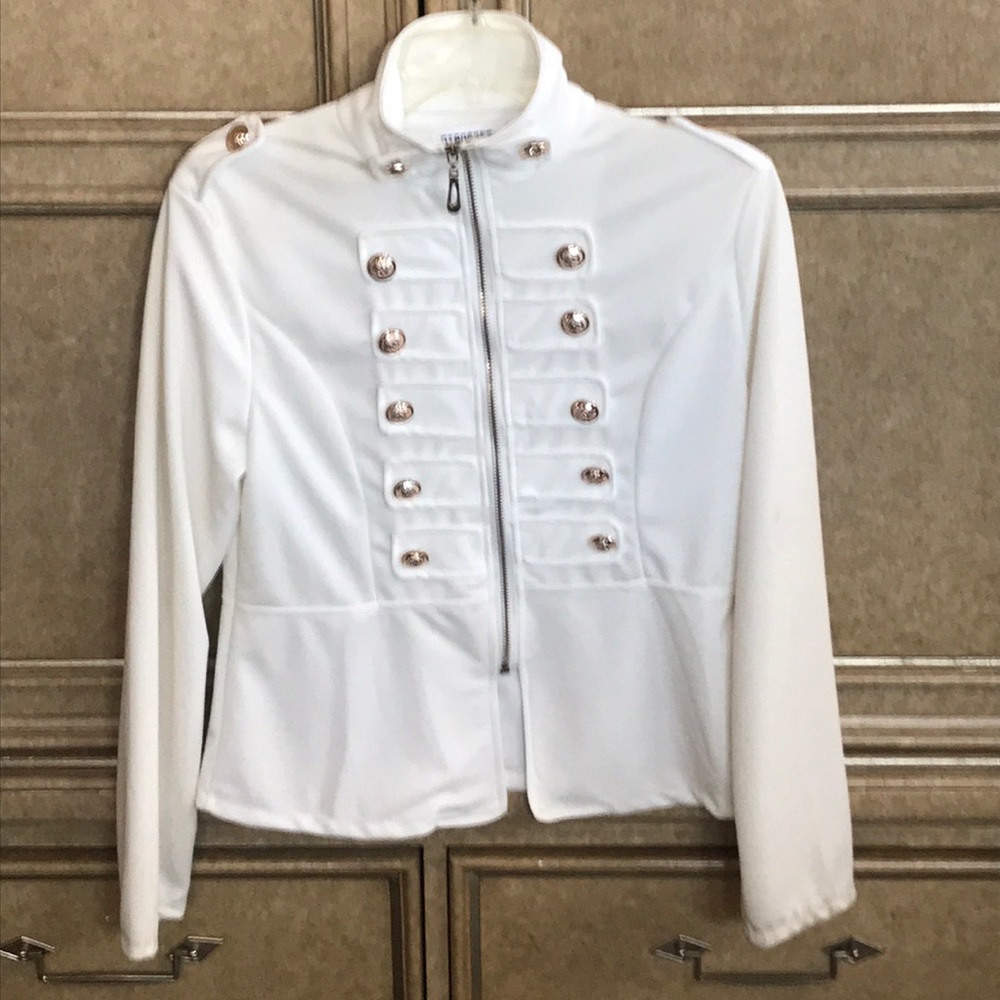 QIAOMENG WOMENS IVORY JACKET